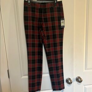 Elegant Red and Black Dress Pants